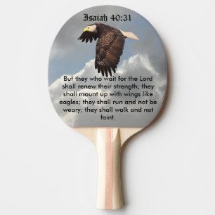 WINGS LIKE EAGLES PING PONG PADDLE