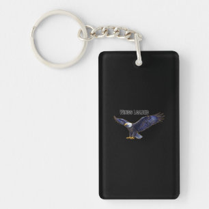 Wings Loaded – Powerful Eagle Graphic Key Ring