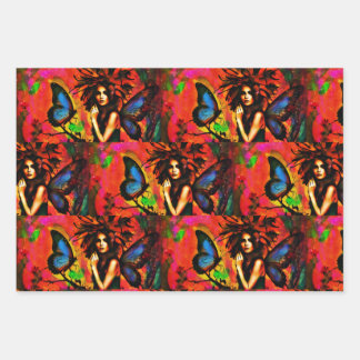 Wings of a Fairytale Wrapping Paper Sheet