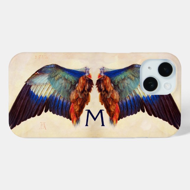 WINGS OF AN EUROPEAN ROLLER MONOGRAM Case-Mate iPhone CASE (Back (Horizontal))