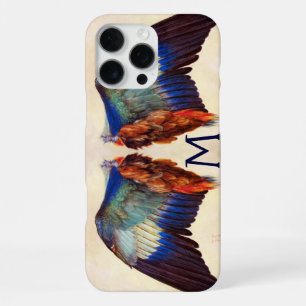 WINGS OF AN EUROPEAN ROLLER MONOGRAM iPhone 16 PRO MAX CASE