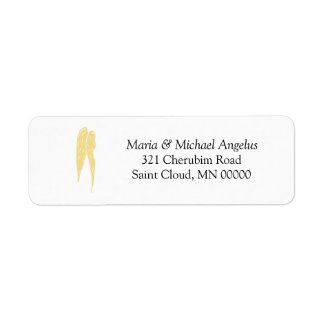 Wings of Angels Weddings Invite Labels Stickers