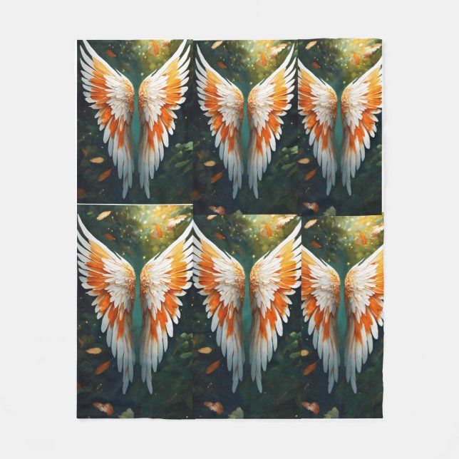 "Wings of Ascendancy Blanket" Fleece Blanket (Front)