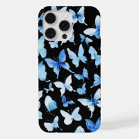 Wings of Blue: Graceful Butterfly Design"