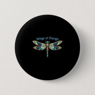 Wings of Change 6 Cm Round Badge