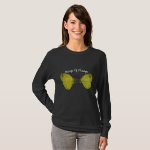 Wings of Change Butterfly Nature Women T-shirt