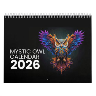 Wings of Color: The 2026 Mystic Owl Calendar