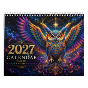 Wings of Colour: The 2027 Mystic Owl Calendar