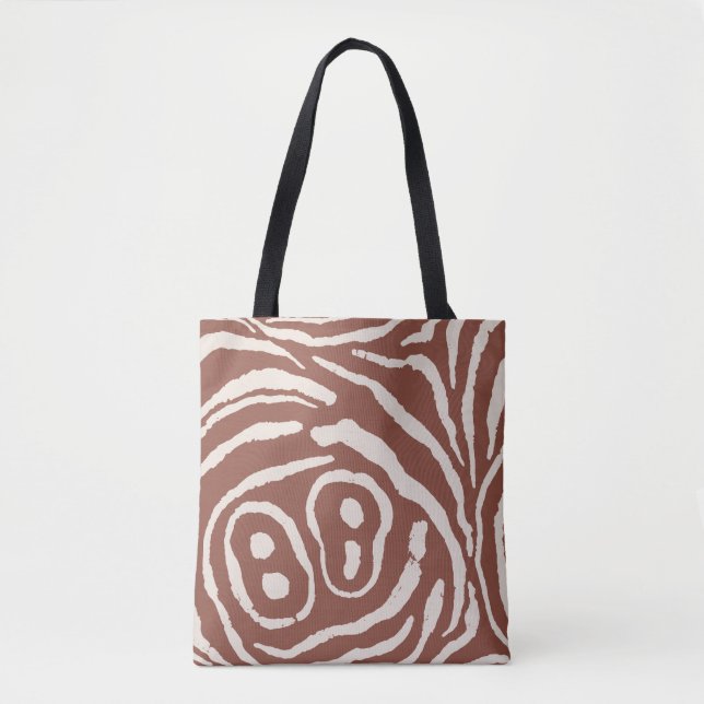 Wings of Echo Rust Clay Pale Sand Tote Bag (Front)