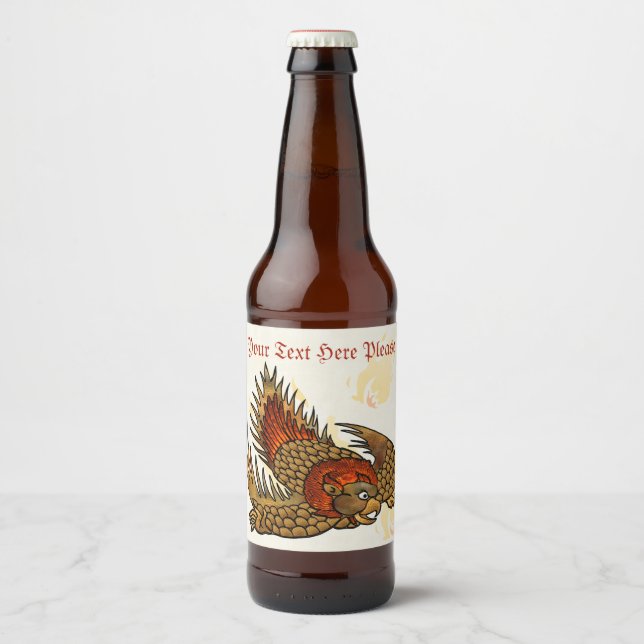 Wings Of Fire Beer Bottle Label (Front)