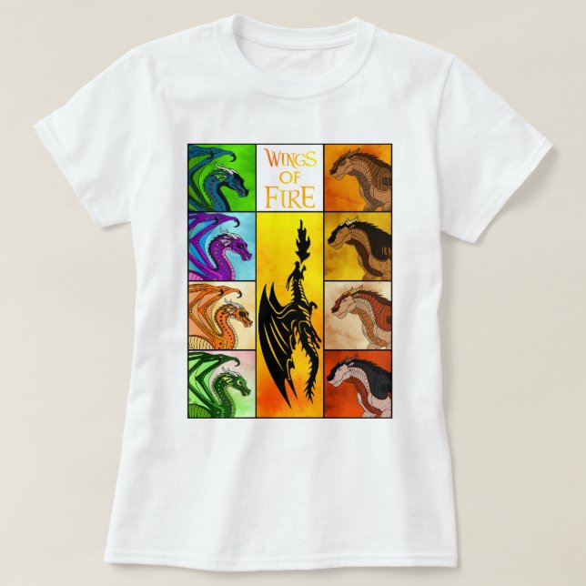 Wings of Fire Eras Tour Inspired Glory Dragon T-Shirt (Design Front)