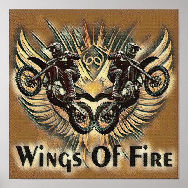 Wings of Fire Motocross Poster (Front)
