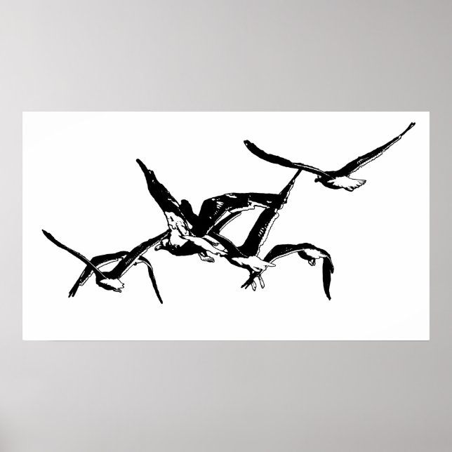 Wings of Freedom Graphic Illustration Poster (Front)