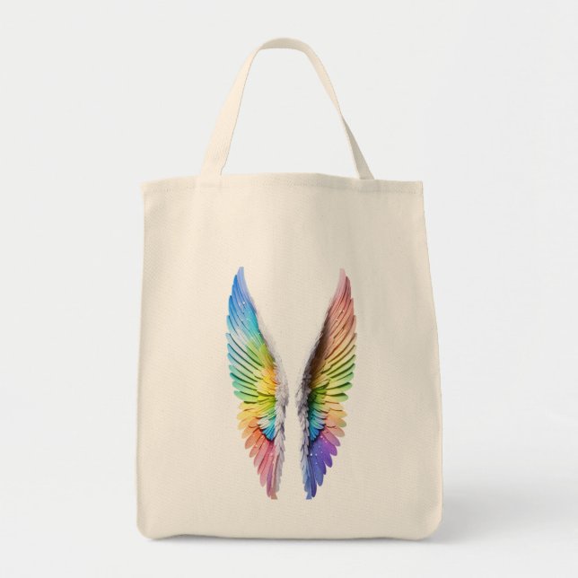 Wings of Freedom Grocery Tote Bag (Front)
