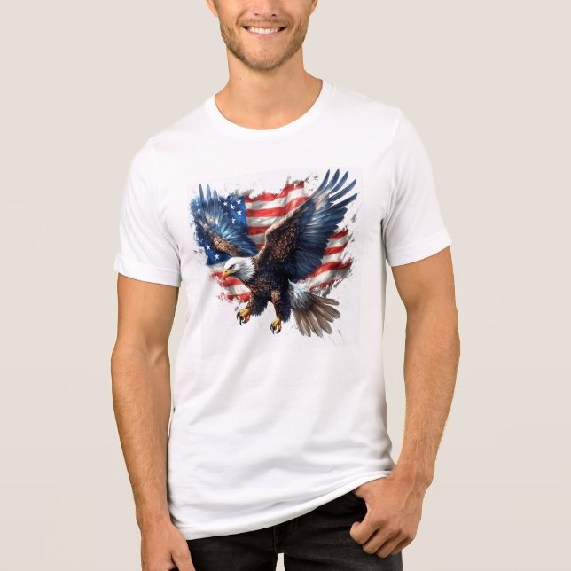 Wings of Freedom Tri-Blend Shirt (Front)