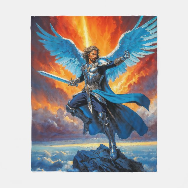 Wings of Glory Fleece Blanket (Front)