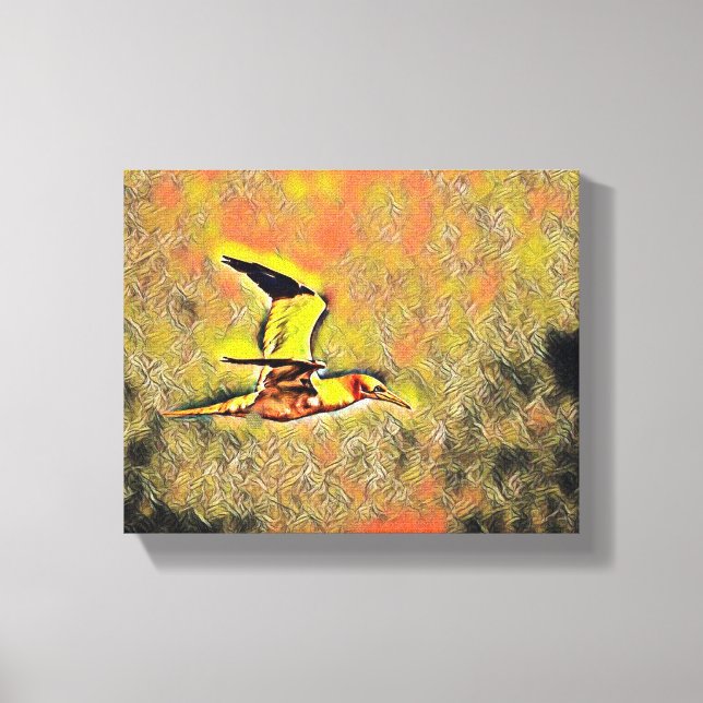 "Wings of Harmony: Birds in the Open Sky Canvas Print (Front)