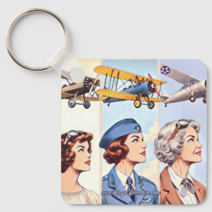 Wings of Her Own keychain