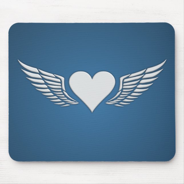 Wings of Love mousepad, customise Mouse Mat (Front)