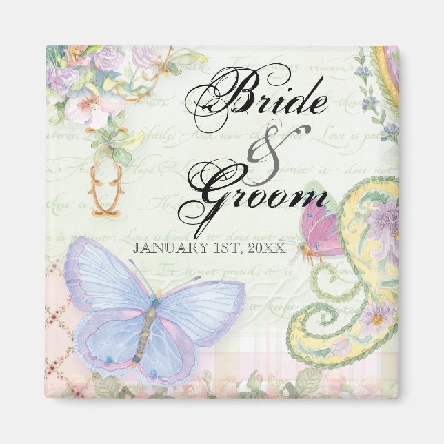 Wings of Love Wedding Collection Magnet (Front)