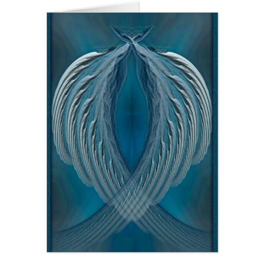 Wings of Peace Abstract Art Card