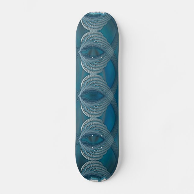 Wings of Peace Abstract Art Skateboard (Front)