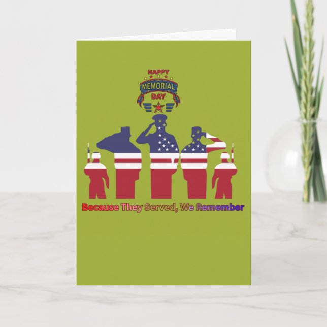 Wings of remembrance pea green card (Front)