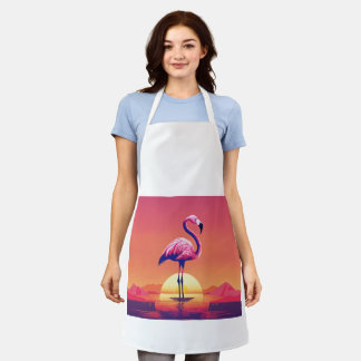 Wings of Style: Nature's Art on Fabric" Apron