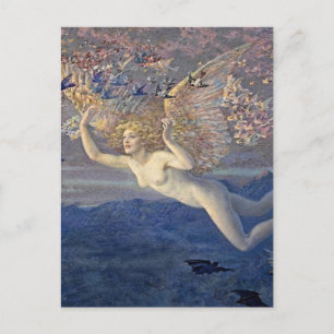 “Wings of the Morning” by Edward Robert Hughes Postcard