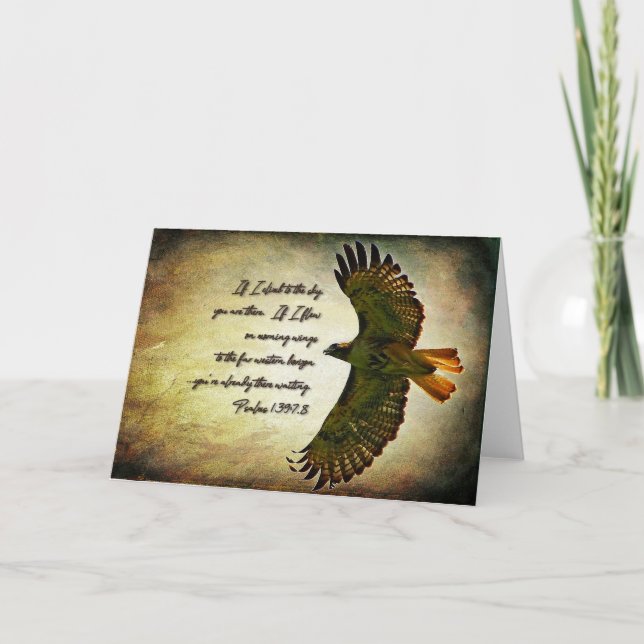 Wings of the Morning Inspirational Card (Front)