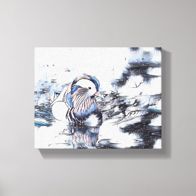 Wings Over the Dock: A Peaceful Escape" Canvas Print (Front)