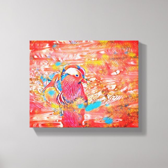 Wings Over the Dock: A Peaceful Escape" Canvas Print (Front)