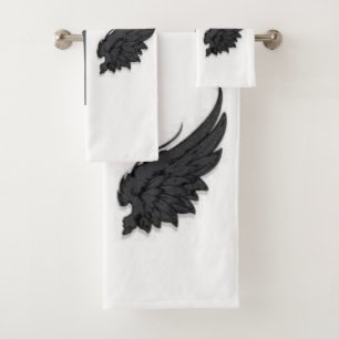 Wings Shower Curtain Bath Towel Set