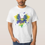 Wings Splatter Bar Mitzvah T-Shirt<br><div class="desc">Cool,  modern and colourful. The perfect favour to help your guests remember your special day!</div>