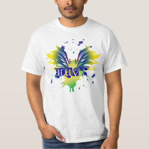 Wings Splatter Bar Mitzvah T-Shirt