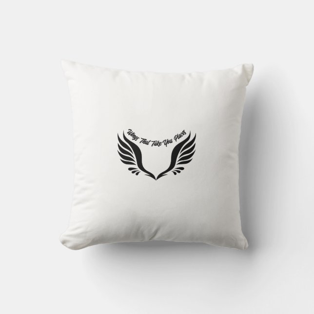 Wings That Take You Places Cushion (Front)