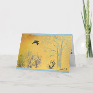 Wings to Heaven Sympathy Card