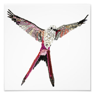 Wingspan Bird Made From Board Game Pieces Photo Print