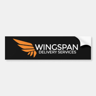 WINGSPAN Delivery Services bumper sticker (black)