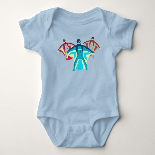 Wingsuit Skydiving Baby Bodysuit (Front)