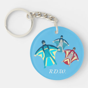 Wingsuit Skydiving Key Ring