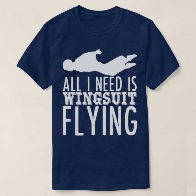 Wingsuiting Joke Wingsuit Basejumping2  T-Shirt (Design Front)