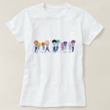 Wingz T-Shirt - Hand Drawn Cartoon Characters