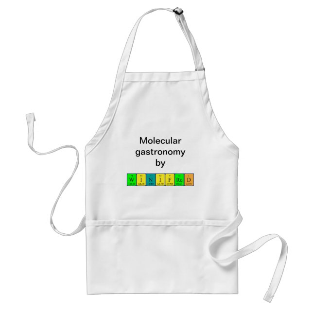 Winifred periodic table name apron (Front)