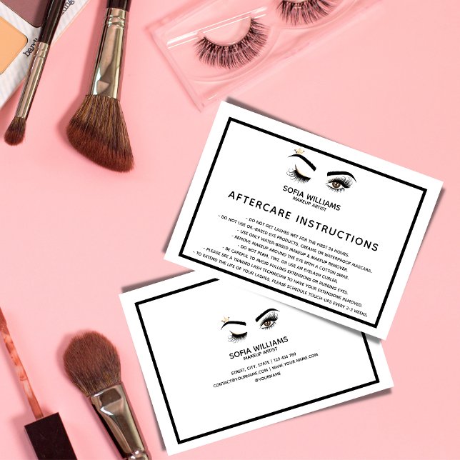 Wink Beautiful Brown Eye with Gold Crown Aftercare Referral Card (Creator Uploaded)