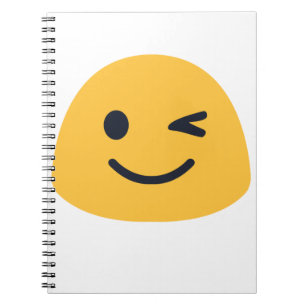 Wink Emoji Notebook
