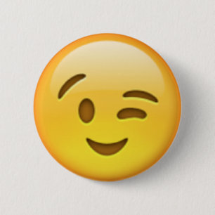 Wink Emoji Pin