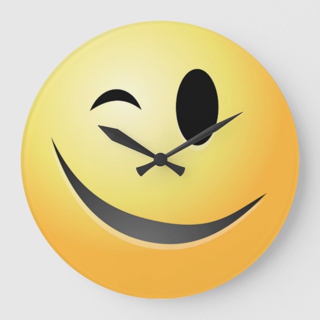 WINK FACE LARGE CLOCK (Front)