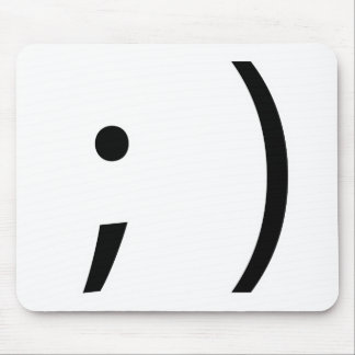 wink face! mouse mat
