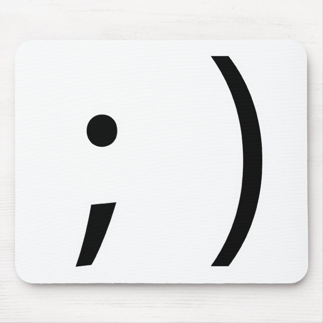 wink face! mouse mat (Front)